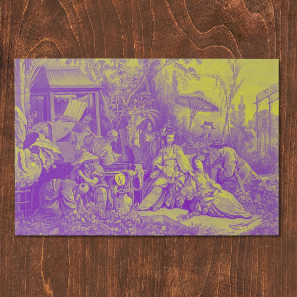 La Chinoiserie Violet Paper Placemat (Pad of 25)