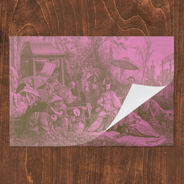 La Chinoiserie Pink Paper Placemat (Pad of 25)