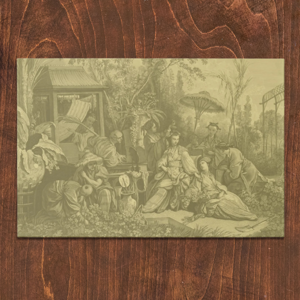 La Chinoiserie Fawn Paper Placemat (Pad of 25)