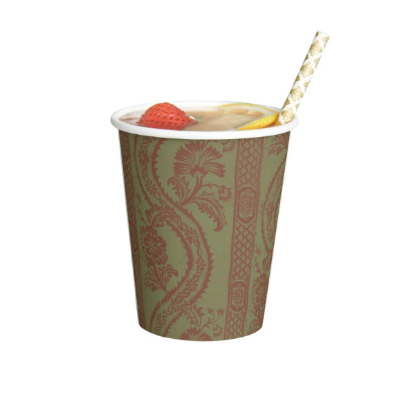 La Table Provinciale — Green Batik Paper Party Cup (Pack of 8)