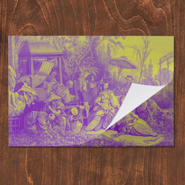 La Chinoiserie Violet Paper Placemat (Pad of 25)
