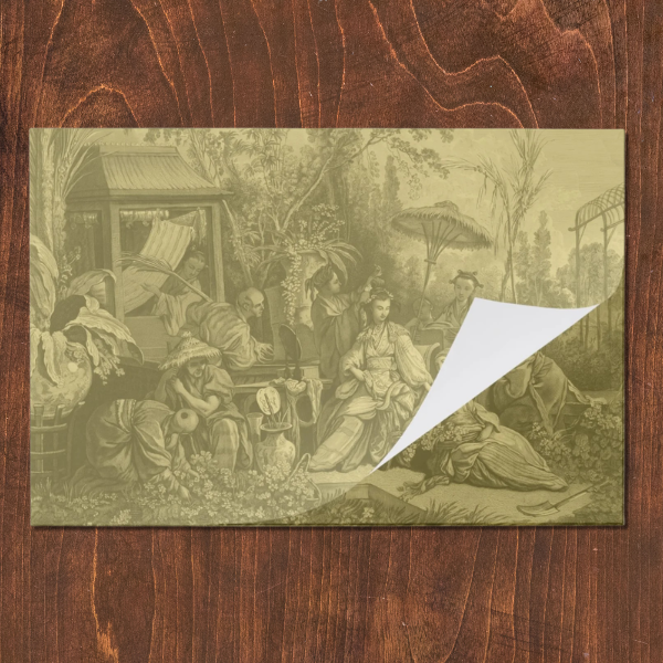 La Chinoiserie Fawn Paper Placemat (Pad of 25)