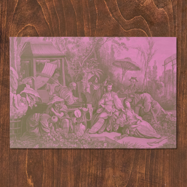 La Chinoiserie Pink Paper Placemat (Pad of 25)