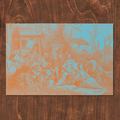 La Chinoiserie Orange Paper Placemat