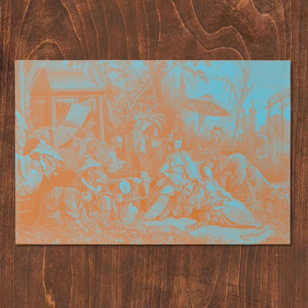 La Chinoiserie Orange Paper Placemat