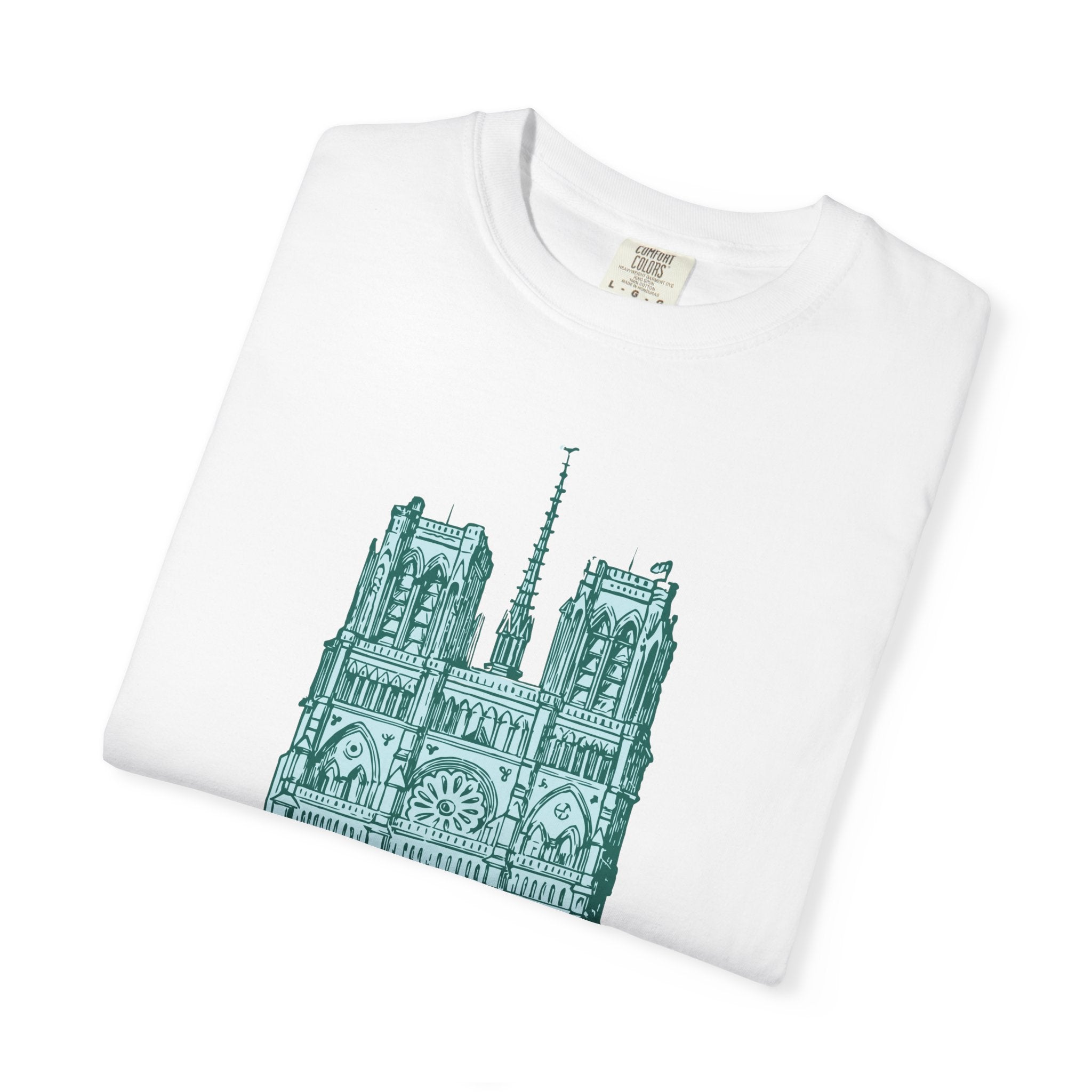 Notre Dame Green Unisex Garment-Dyed T-shirt