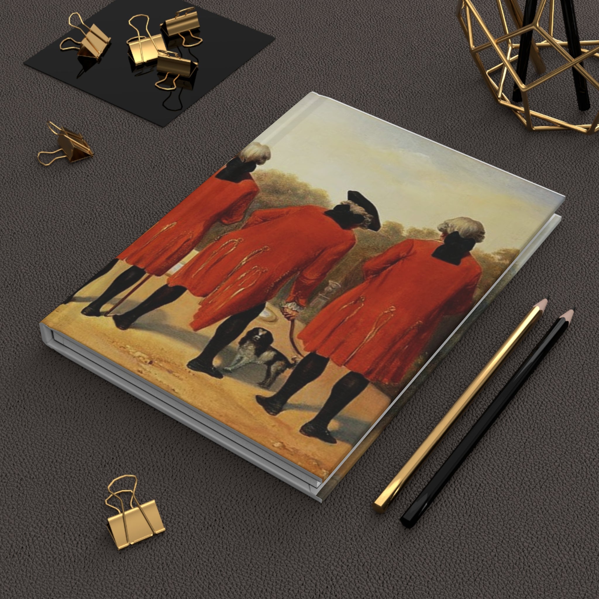 Vintage Voyagers Hardcover Journal — Antique Gentleman Painting Notebook