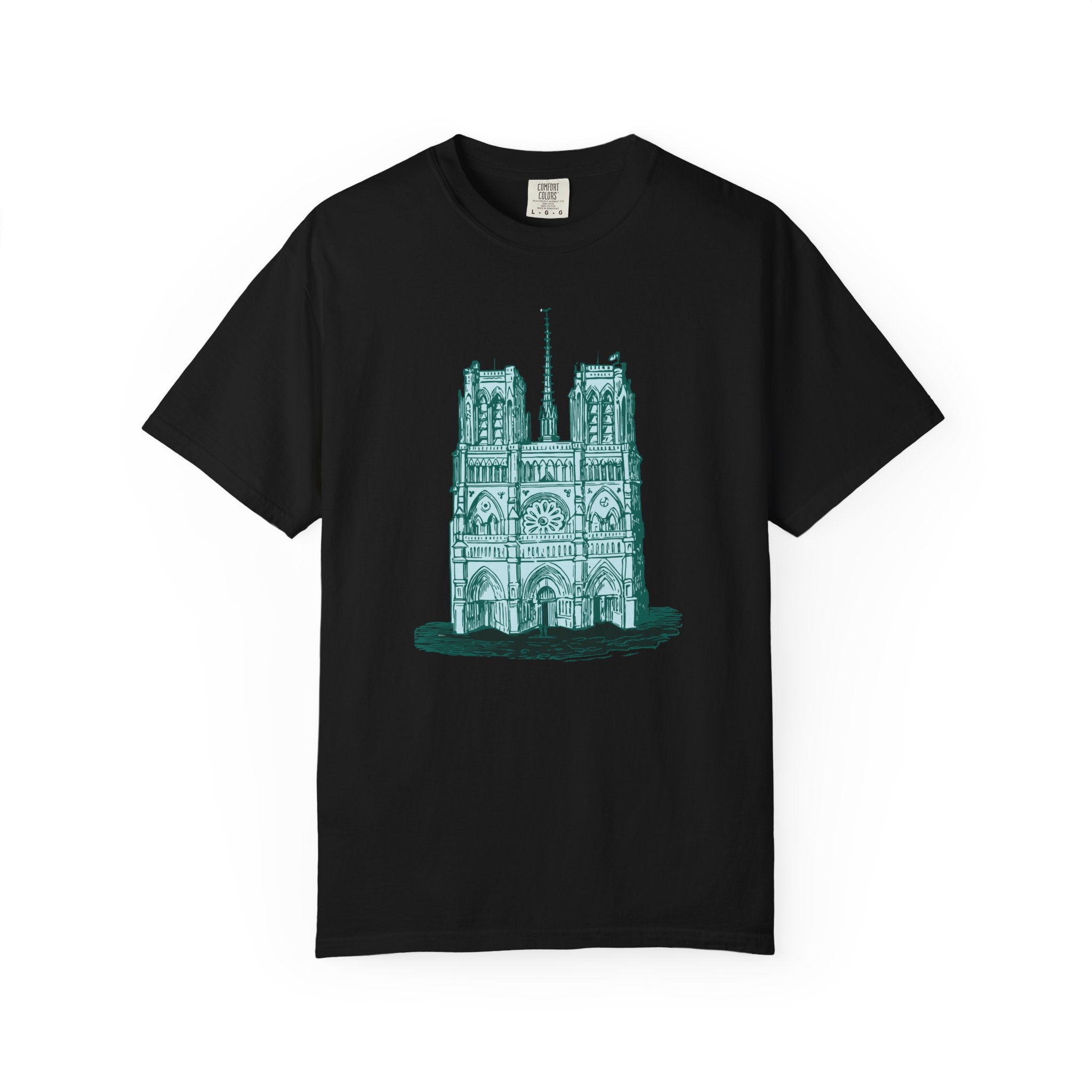 Notre Dame Green Unisex Garment-Dyed T-shirt