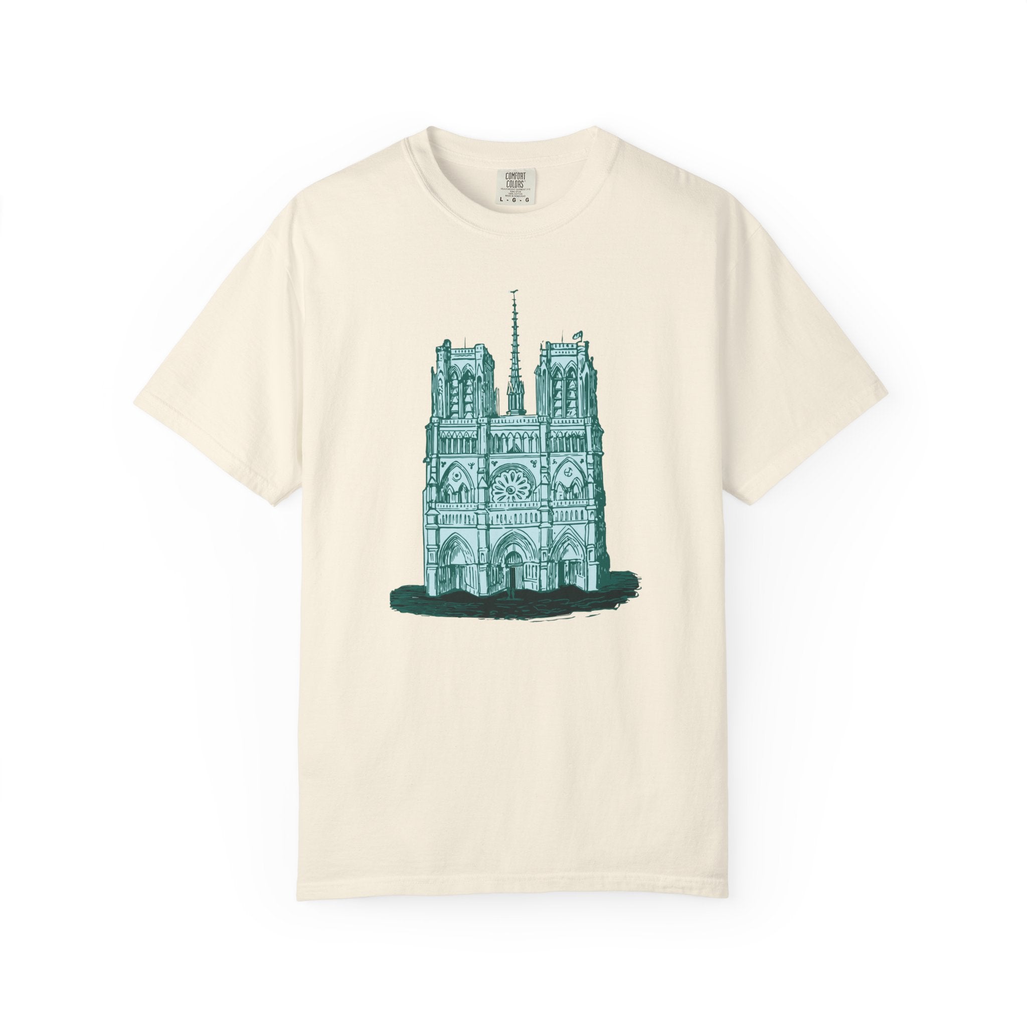 Notre Dame Green Unisex Garment-Dyed T-shirt