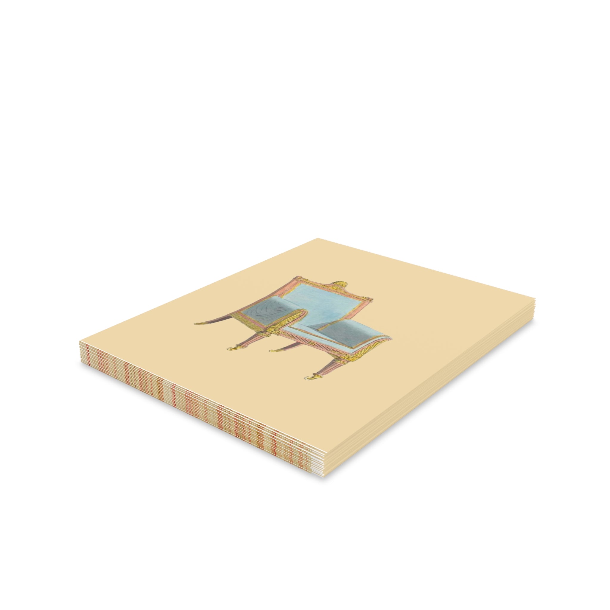 Fête du Thé Armchair Greeting Cards — Pack of 8/16/24 Blank Note Cards