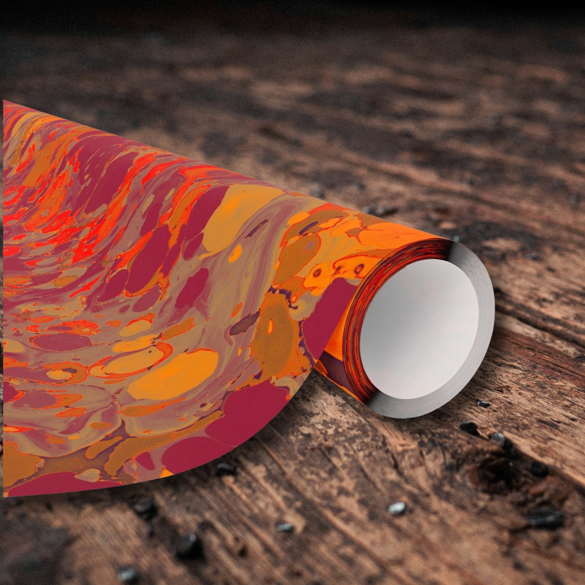 Les Fleur Chrimson Marble Gift Wrap
