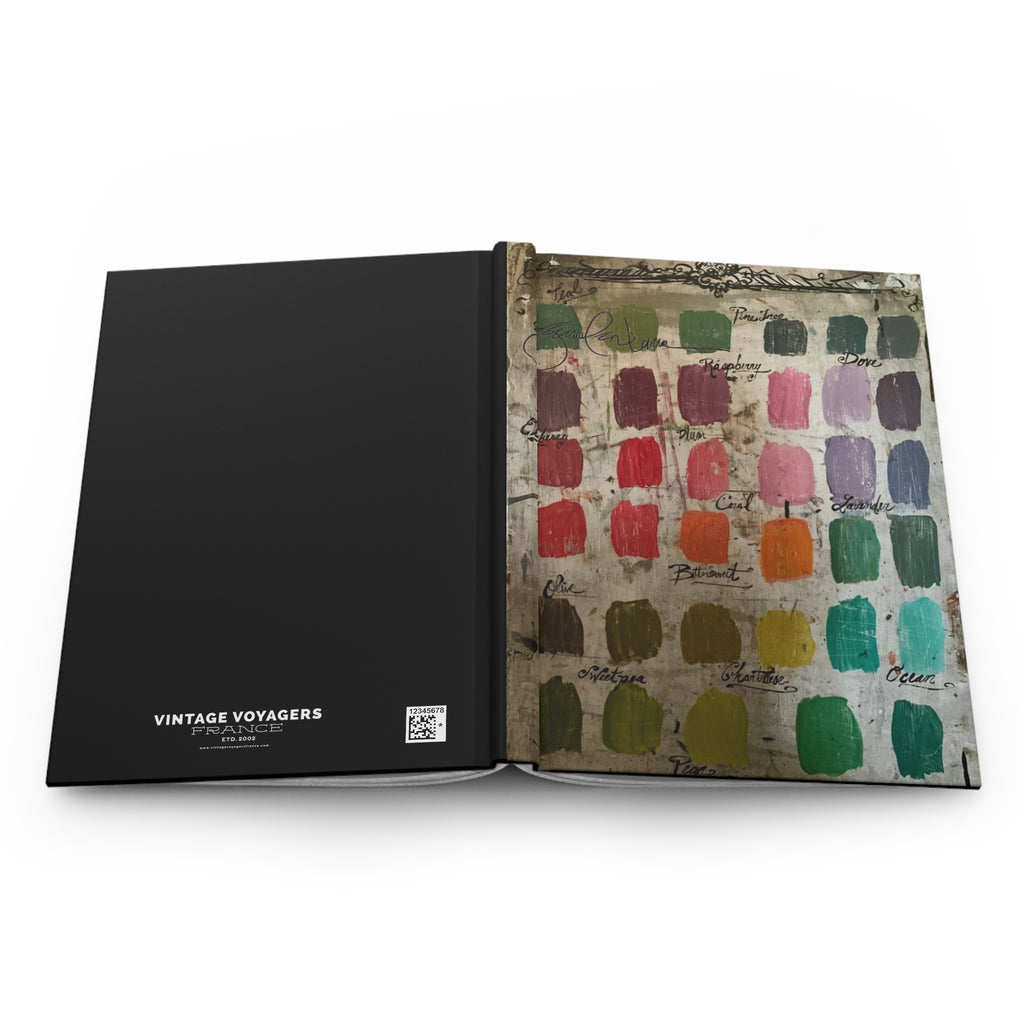 Artist Paint Swatch Hardcover Journal — Matte Color Palette Notebook