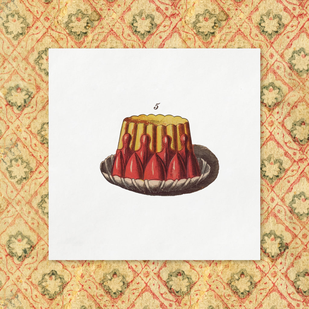Fête du Thé Jelly Dessert Pudding Paper Napkins
