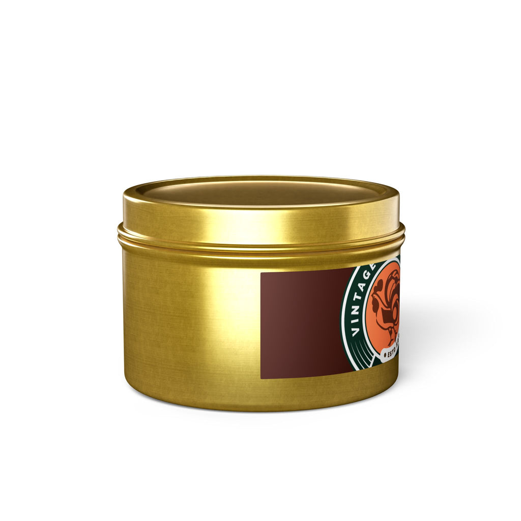 Evergreen Vintage Tin Candle – Woodsy Scented Travel Candle