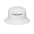 Green Embroidered Bucket Hat — Casual Sun Hat