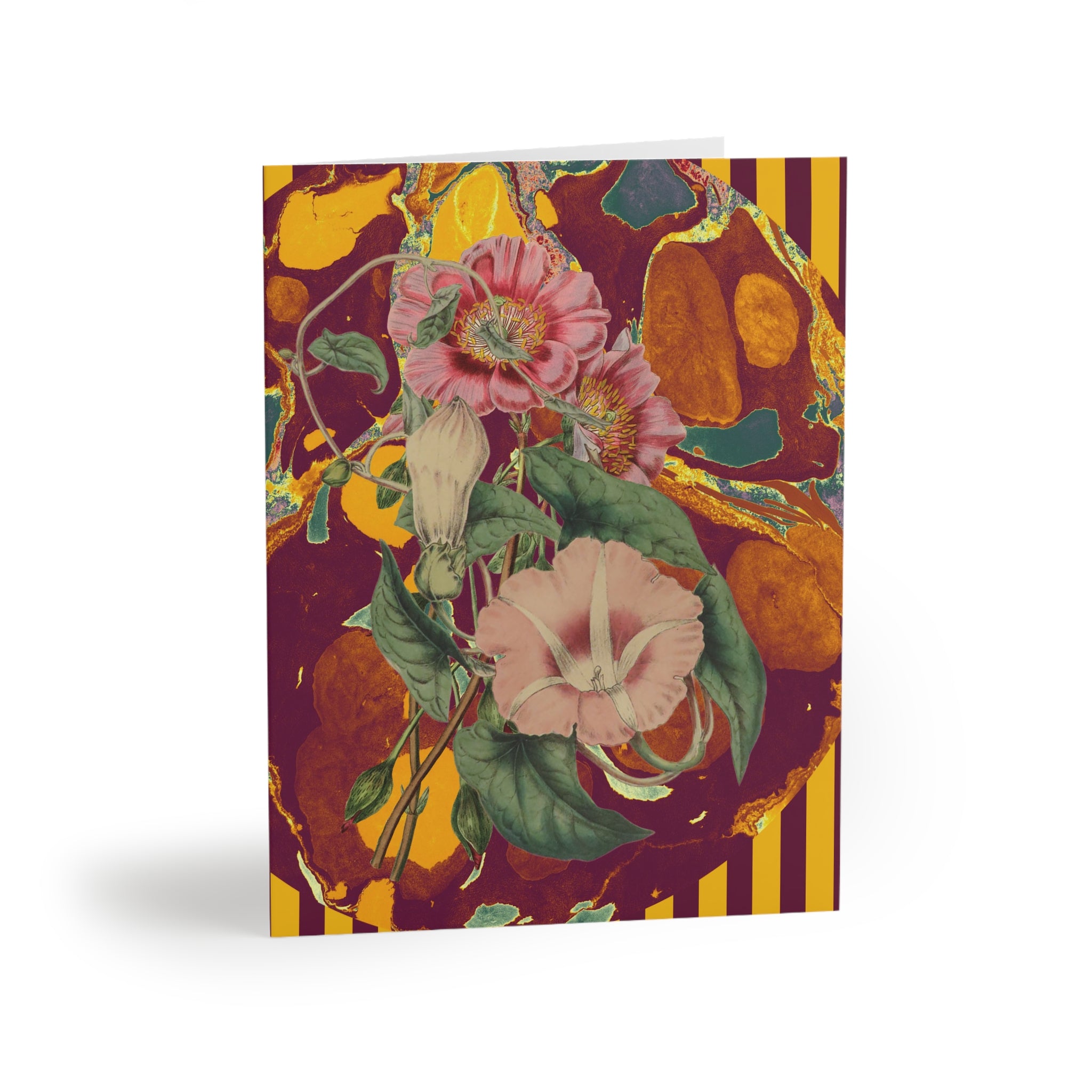 Les Fleurs Marigold Vintage Greeting Cards — Pack of 8/16/24