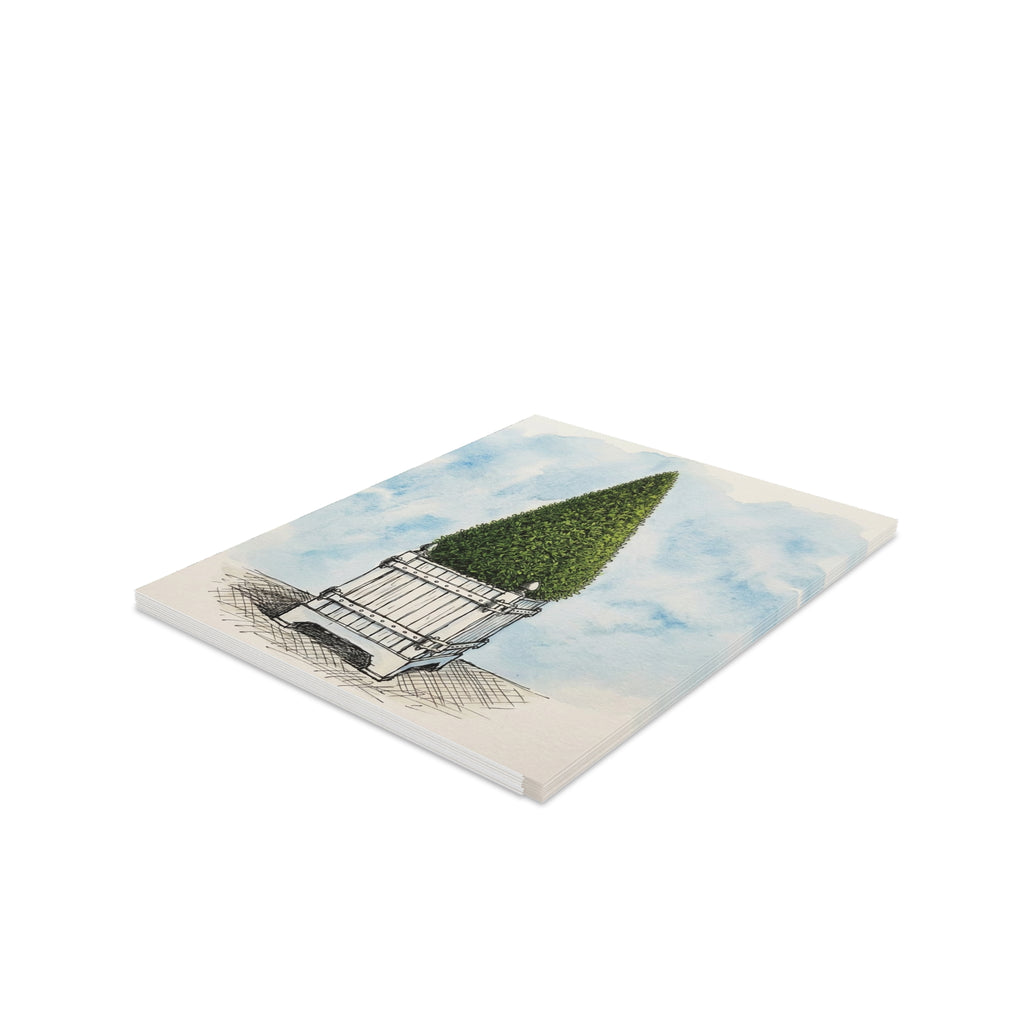Versailles Topiary Planter Greeting Cards — Blank Note Cards Set (8/16/24)