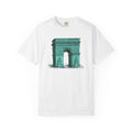 Green Arc de Triomphe Unisex Garment-Dyed T-shirt