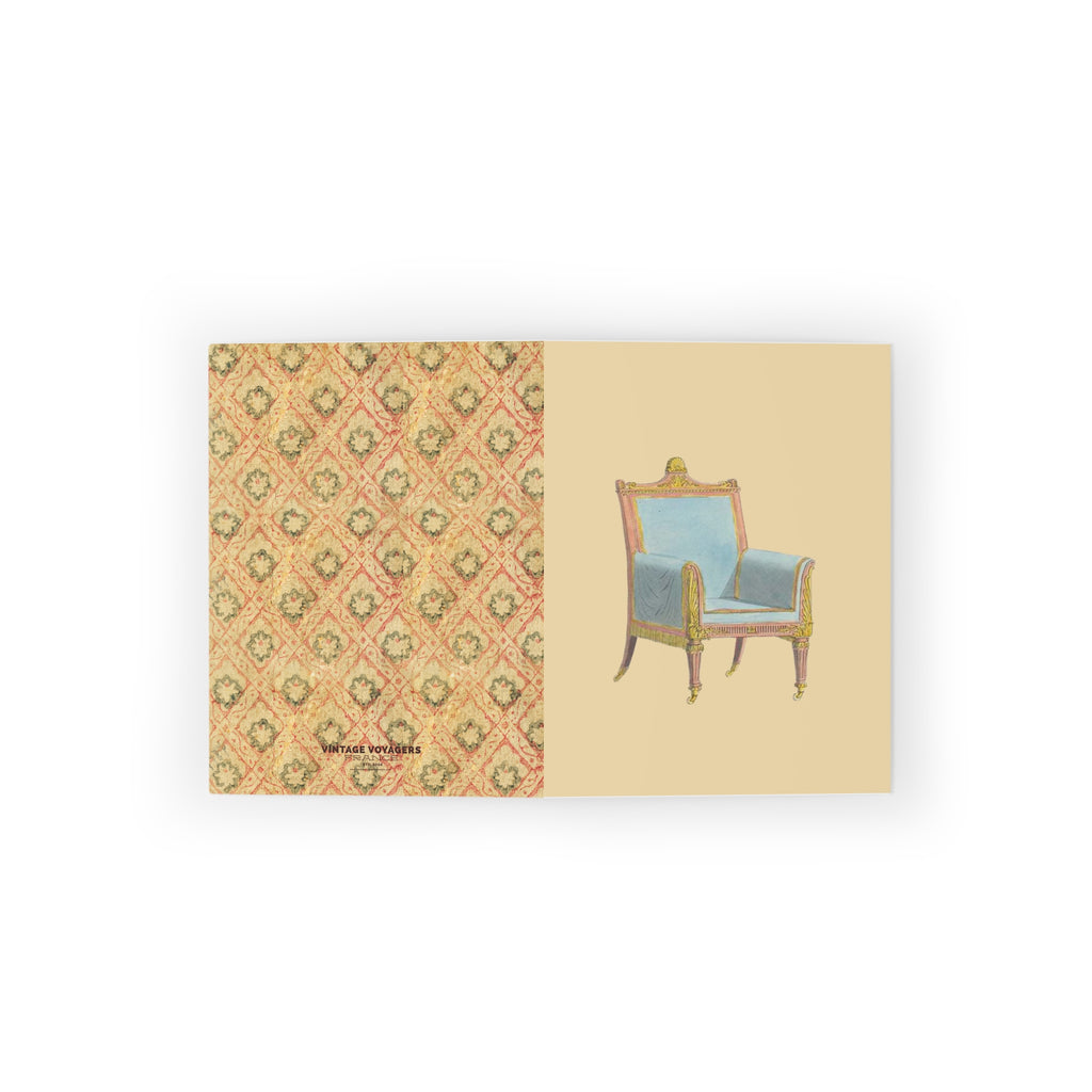 Fête du Thé Armchair Greeting Cards — Pack of 8/16/24 Blank Note Cards