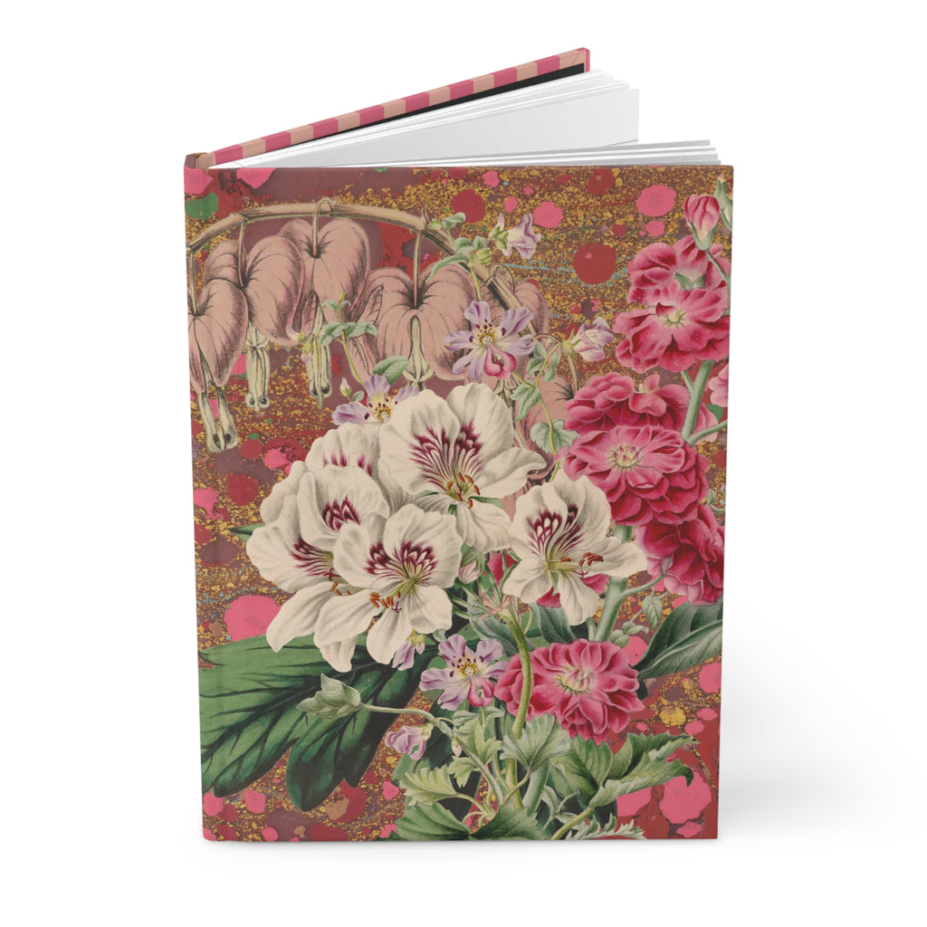Les Fleurs Azalea Vintage Hardcover Journal — Azalea Botanical Notebook