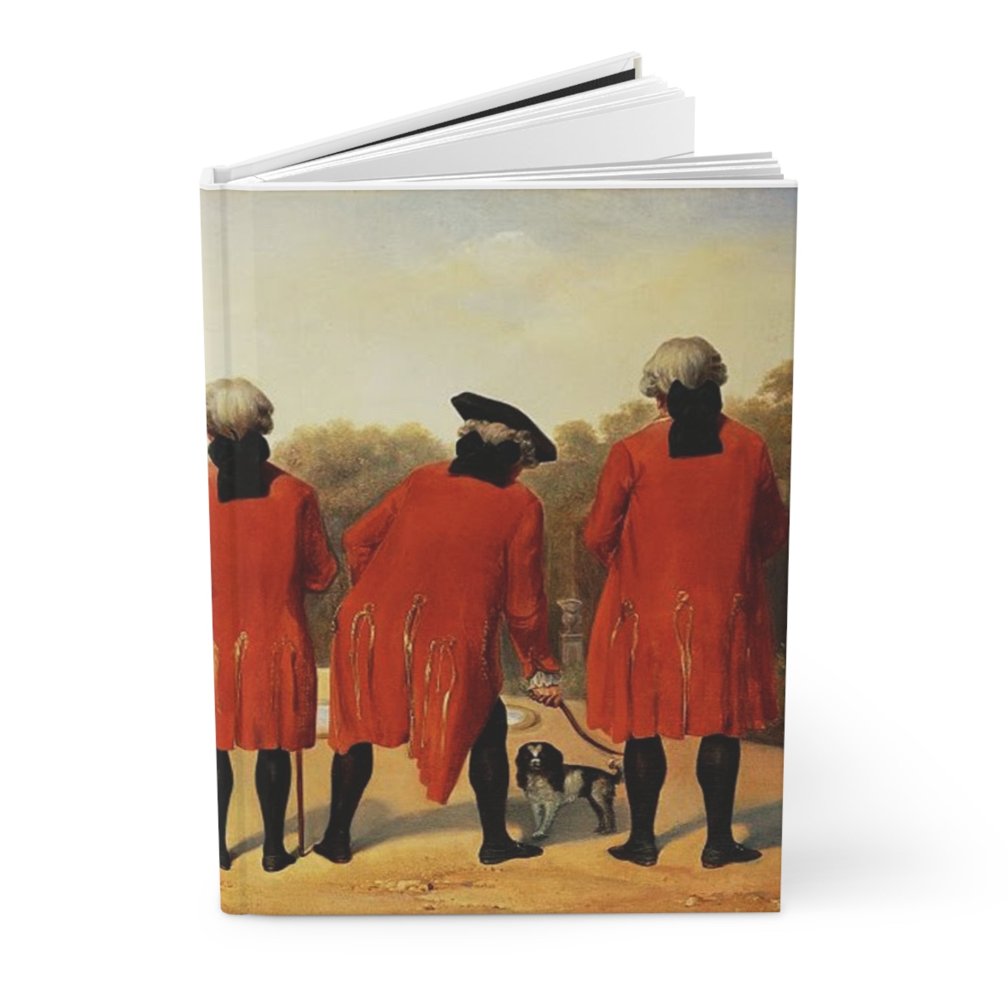 Vintage Voyagers Hardcover Journal — Antique Gentleman Painting Notebook