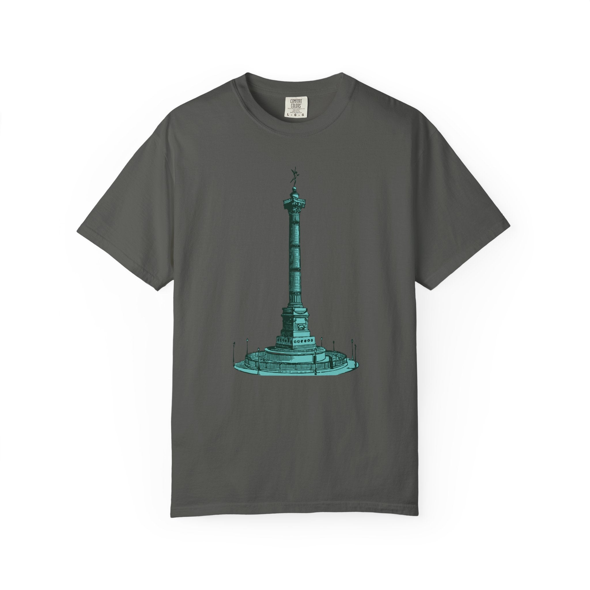 Place de la Bastille Unisex Garment-Dyed T-shirt