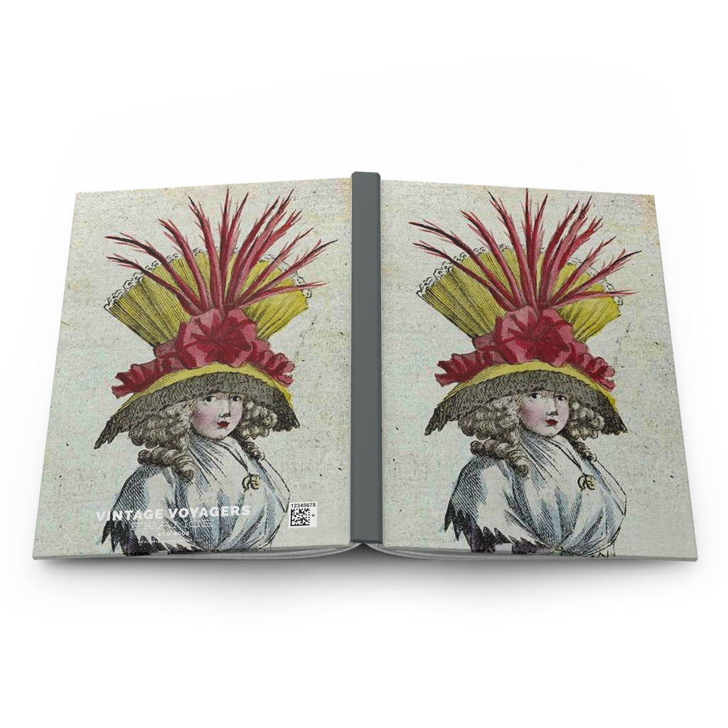 Lady Hardcover Journal – Vintage Fashion Illustration Notebook
