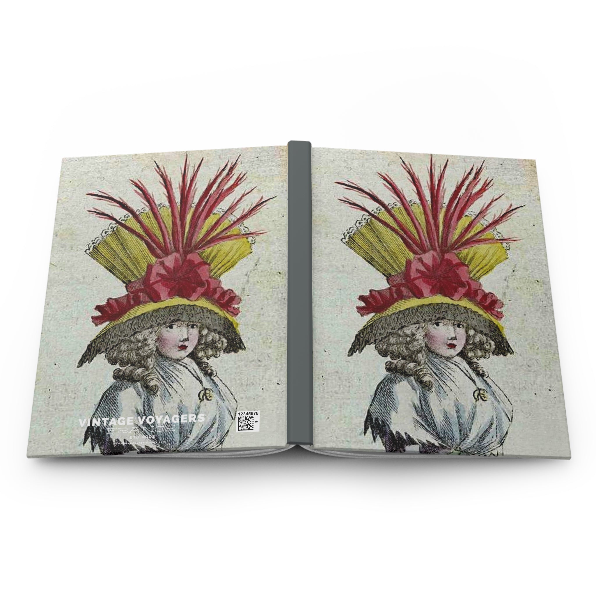 Lady Hardcover Journal – Vintage Fashion Illustration Notebook