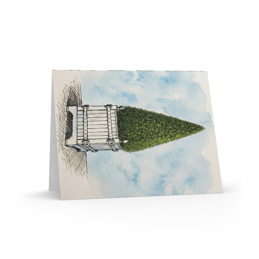 Versailles Topiary Planter Greeting Cards — Blank Note Cards Set (8/16/24)