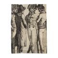 Vintage illustration of four men in formal attire from the 18th  century.