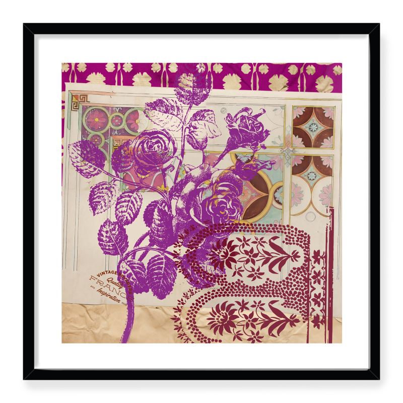 Grasse Framed Collage Print