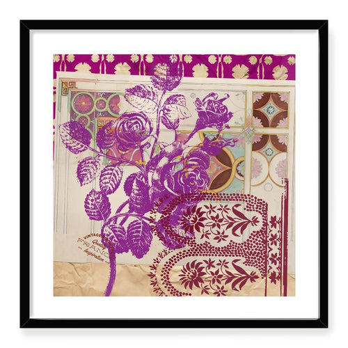Grasse Framed Collage Print
