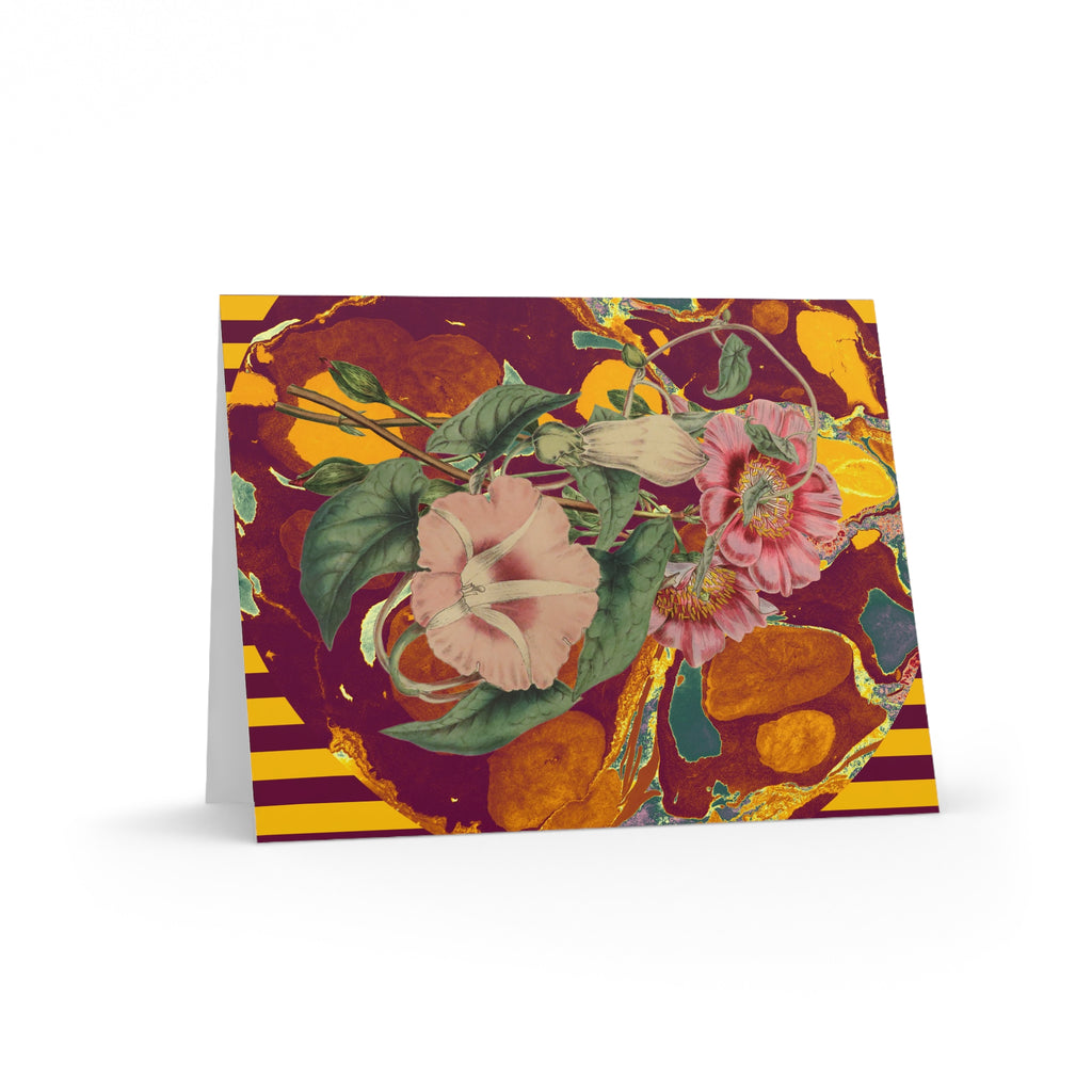 Les Fleurs Marigold Vintage Greeting Cards — Pack of 8/16/24