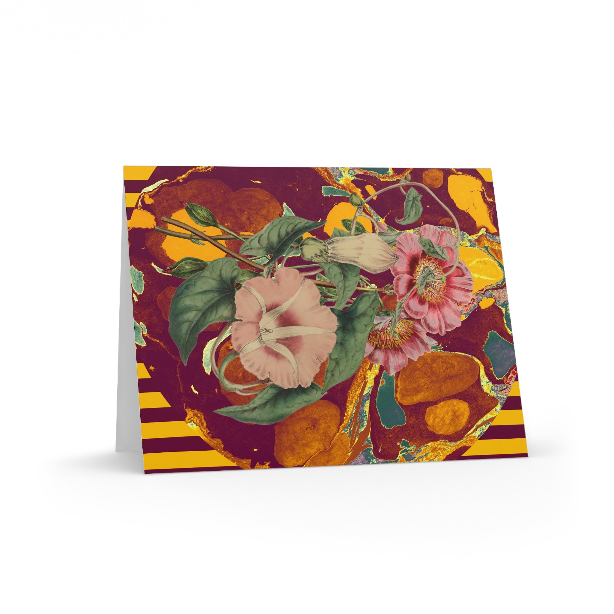 Les Fleurs Marigold Vintage Greeting Cards — Pack of 8/16/24