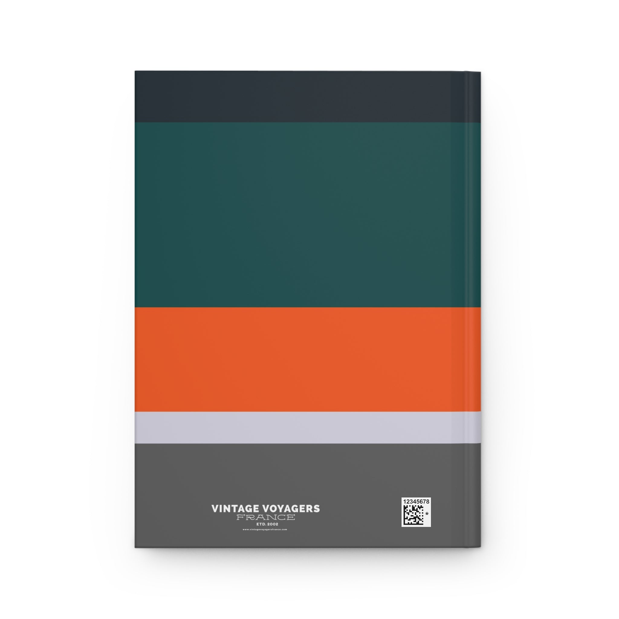 Notebook with a multicolored cover on a white background