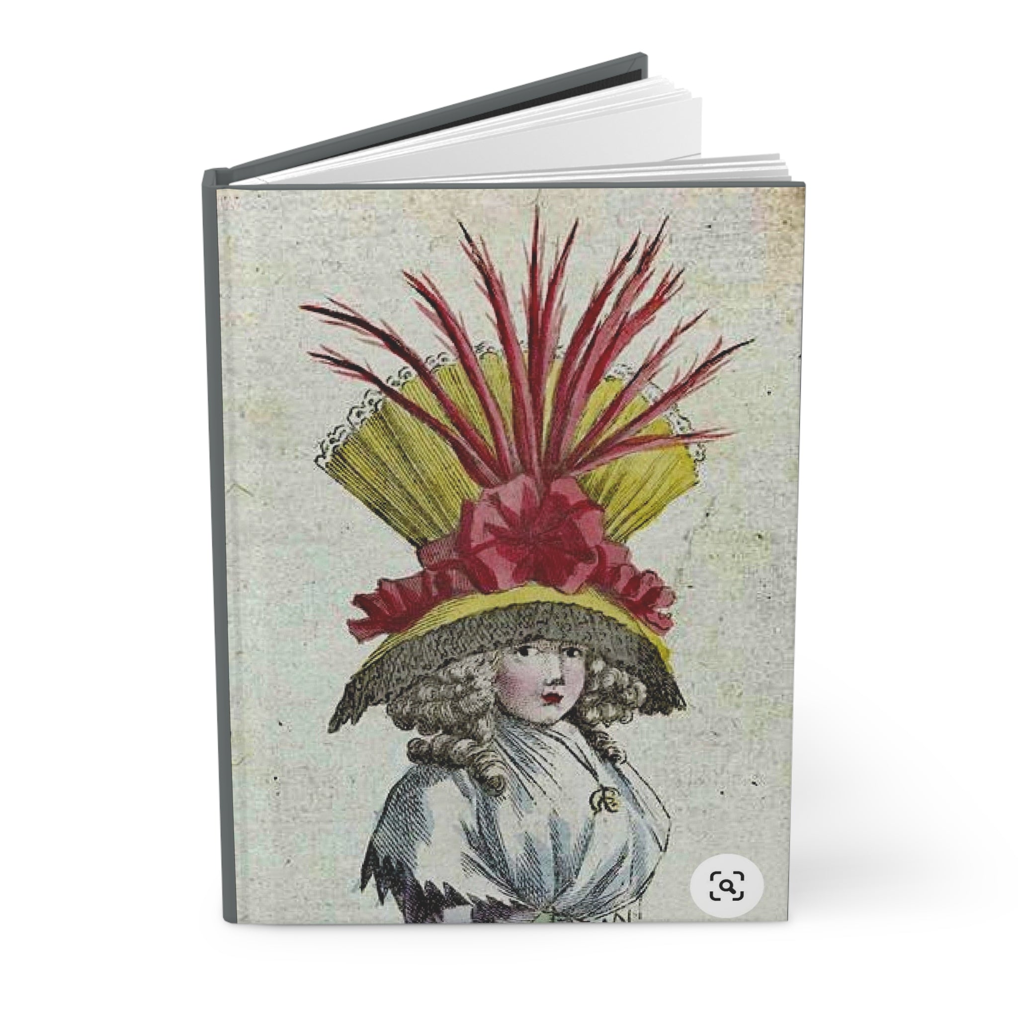 Lady Hardcover Journal – Vintage Fashion Illustration Notebook