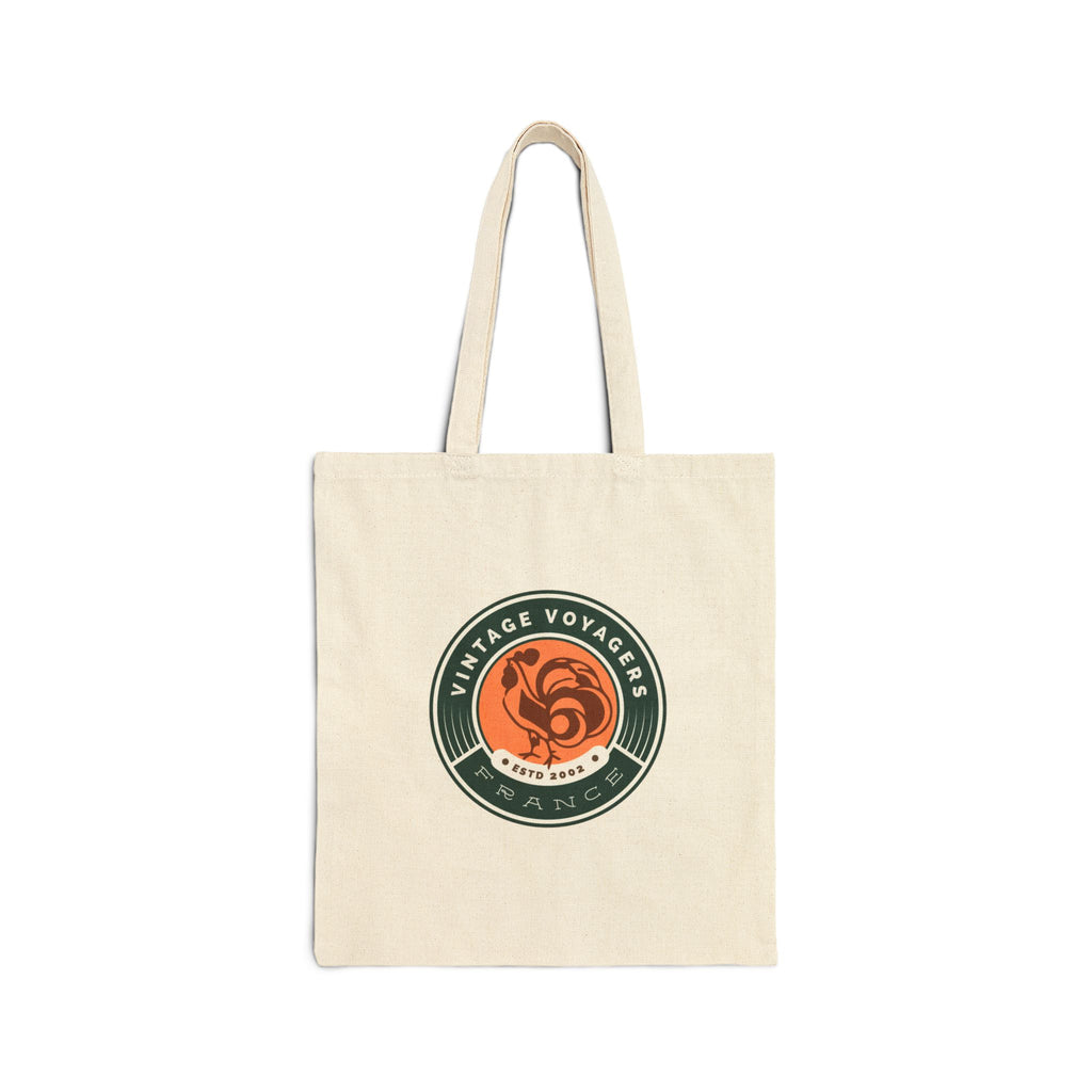 Vintage Voyager Canvas Tote Bag — Cotton Shopper