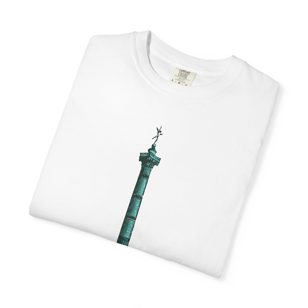 Place de la Bastille Unisex Garment-Dyed T-shirt