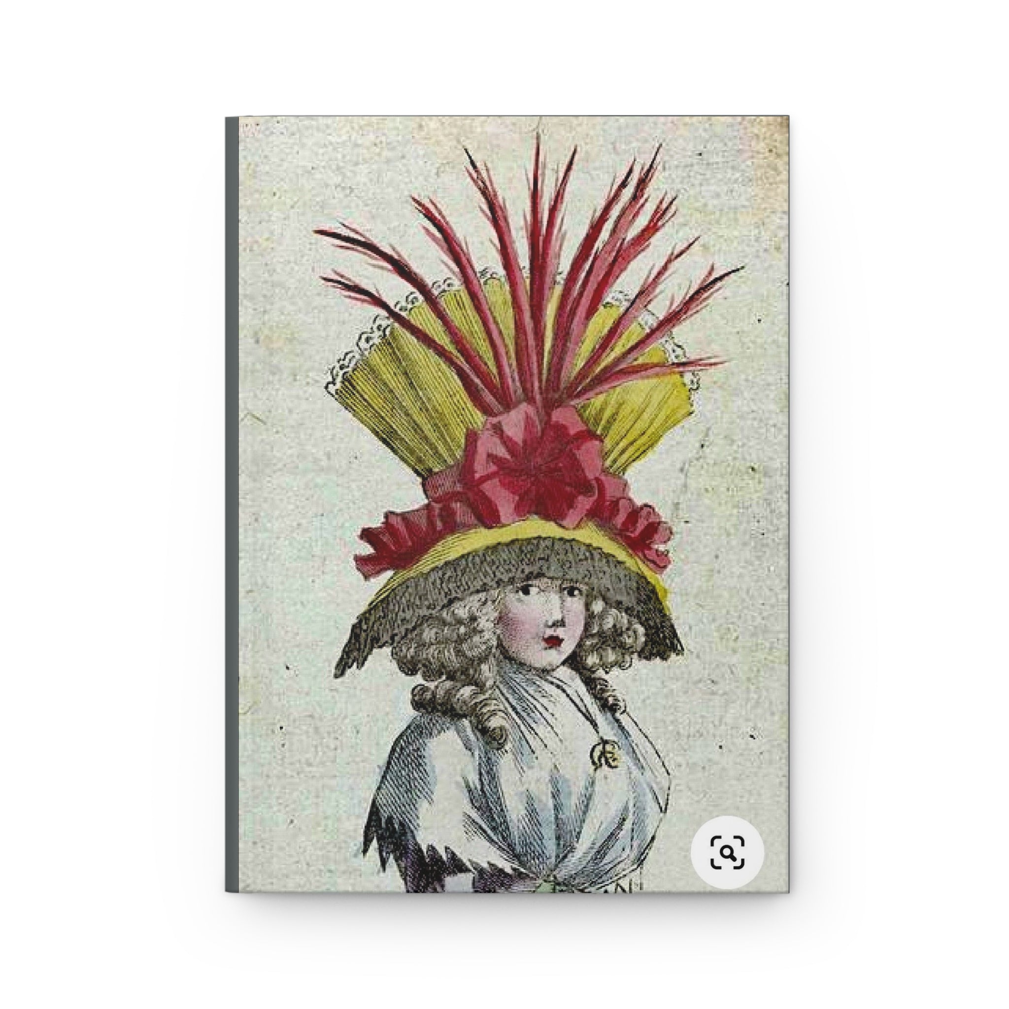 Lady Hardcover Journal – Vintage Fashion Illustration Notebook