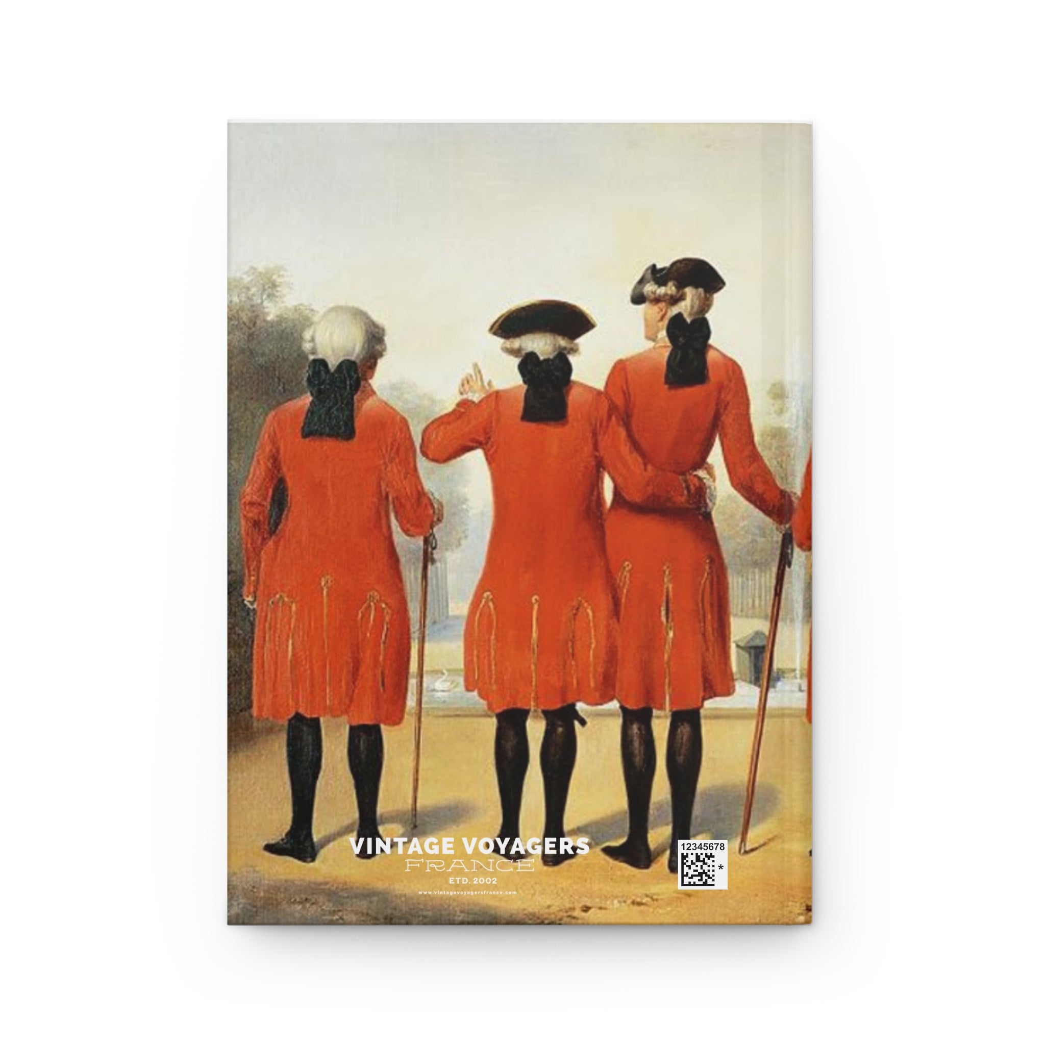 Vintage Voyagers Hardcover Journal — Antique Gentleman Painting Notebook