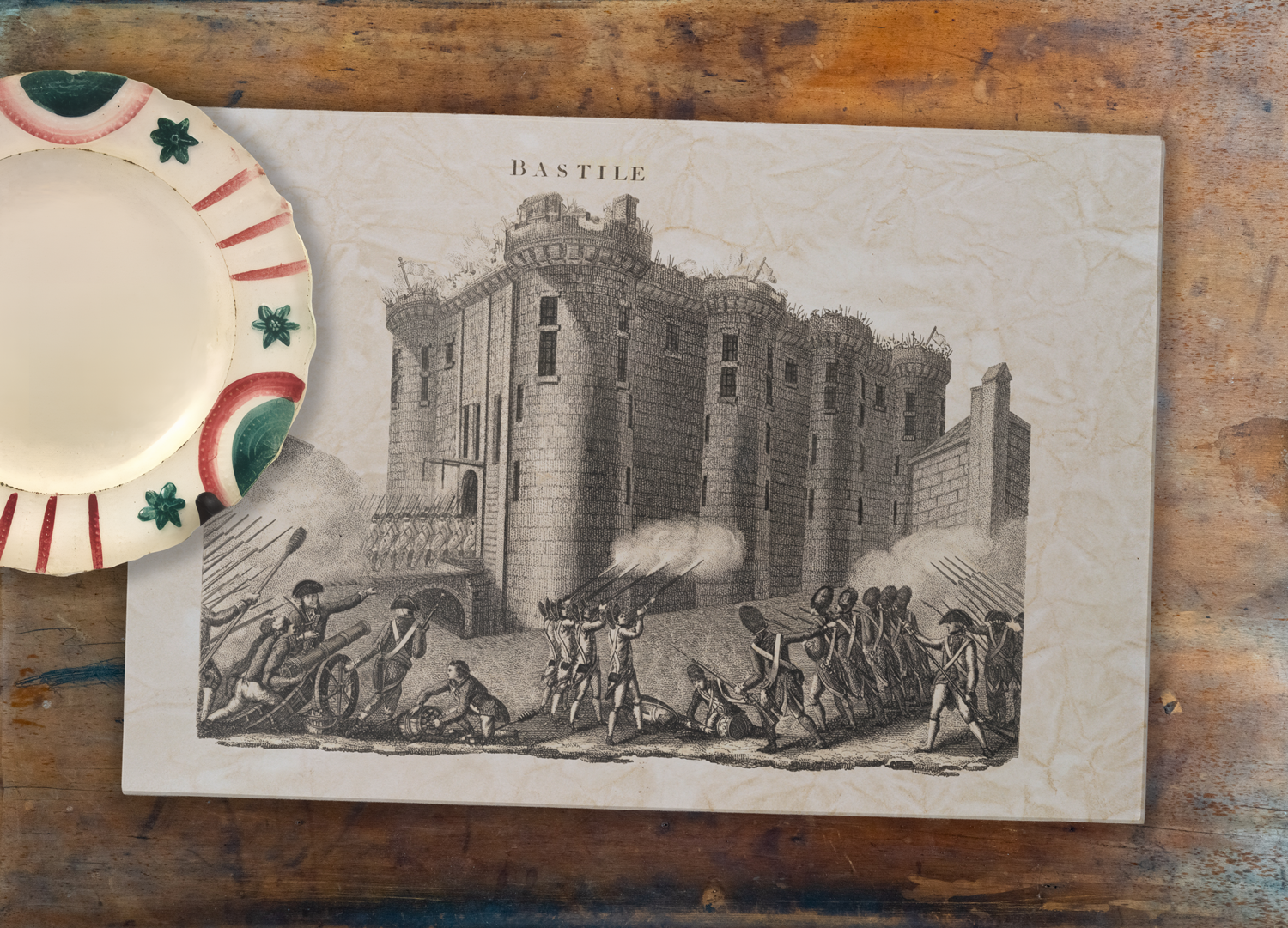 Tear Away Bastille Paper Party Placemat