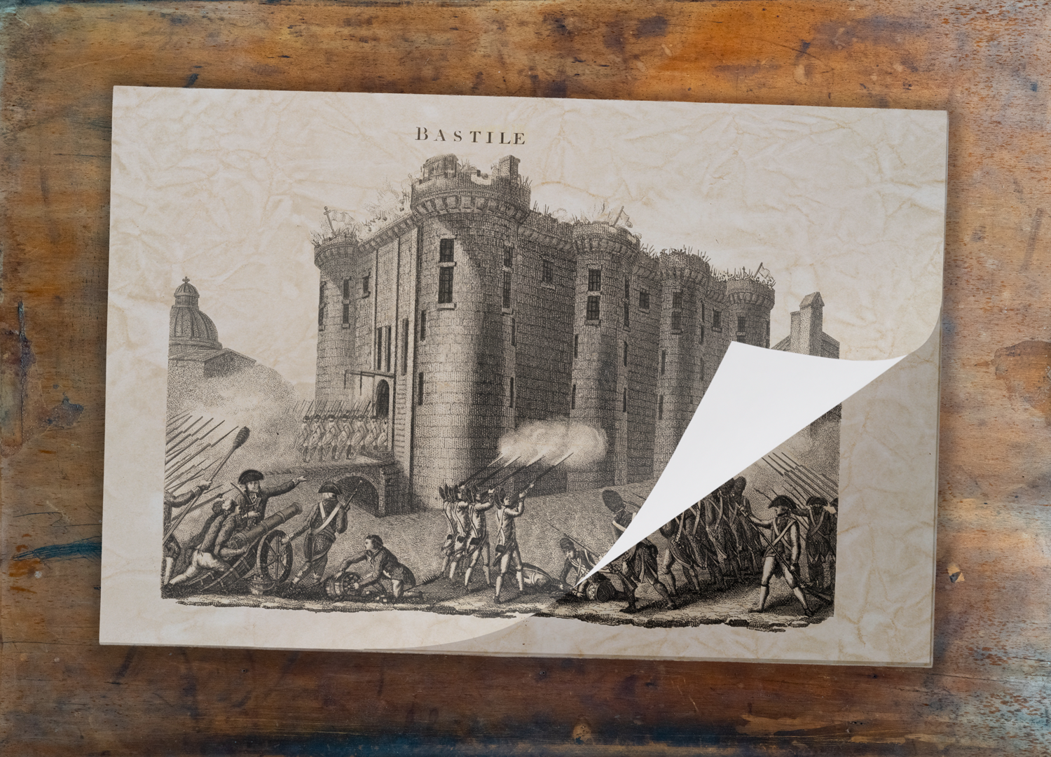 Tear Away Bastille Paper Party Placemat