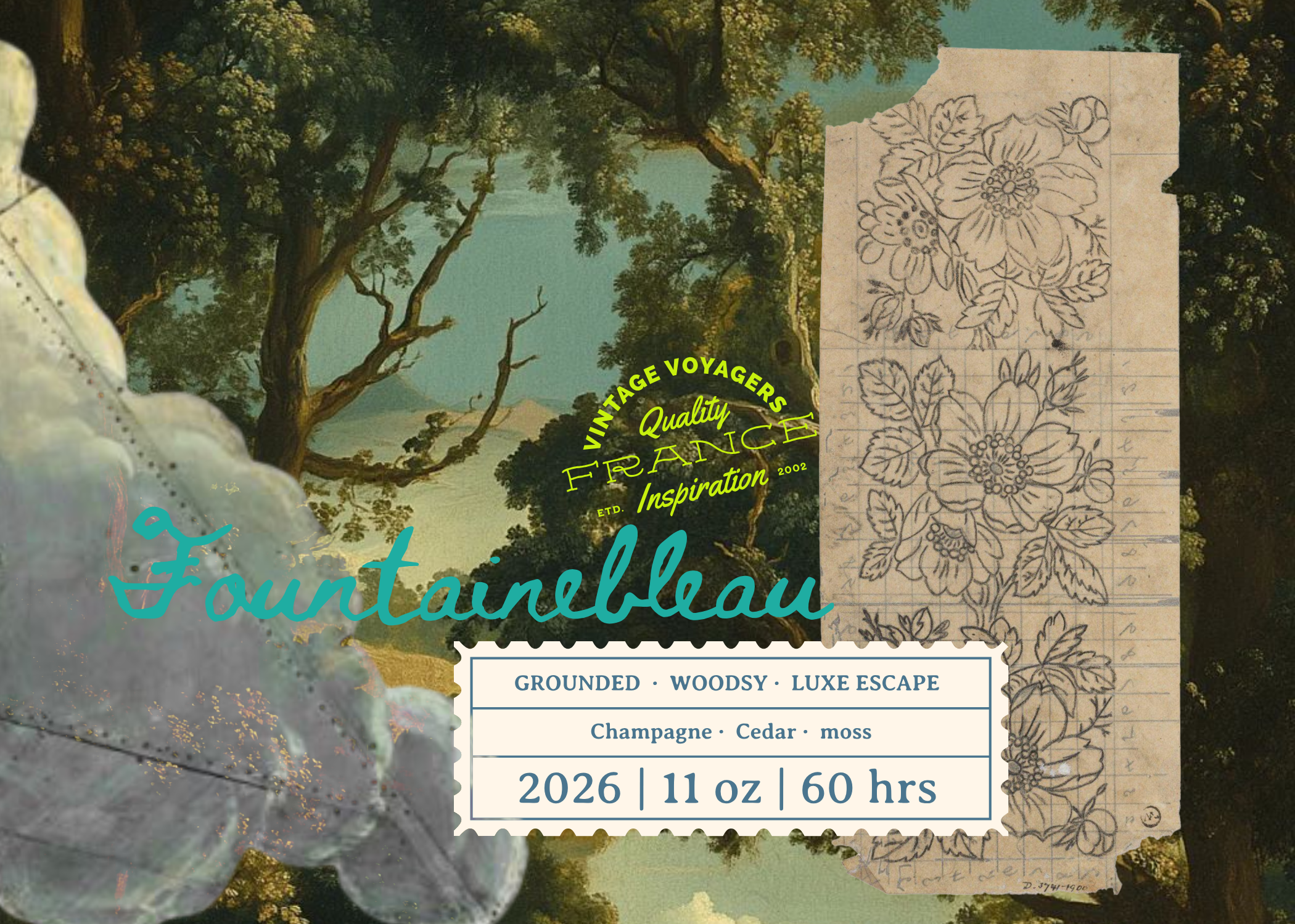 Parfum du Voyage Fountainebleau Scented Candle