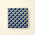La Chinoiserie Cobalt Fretwork dinner napkin