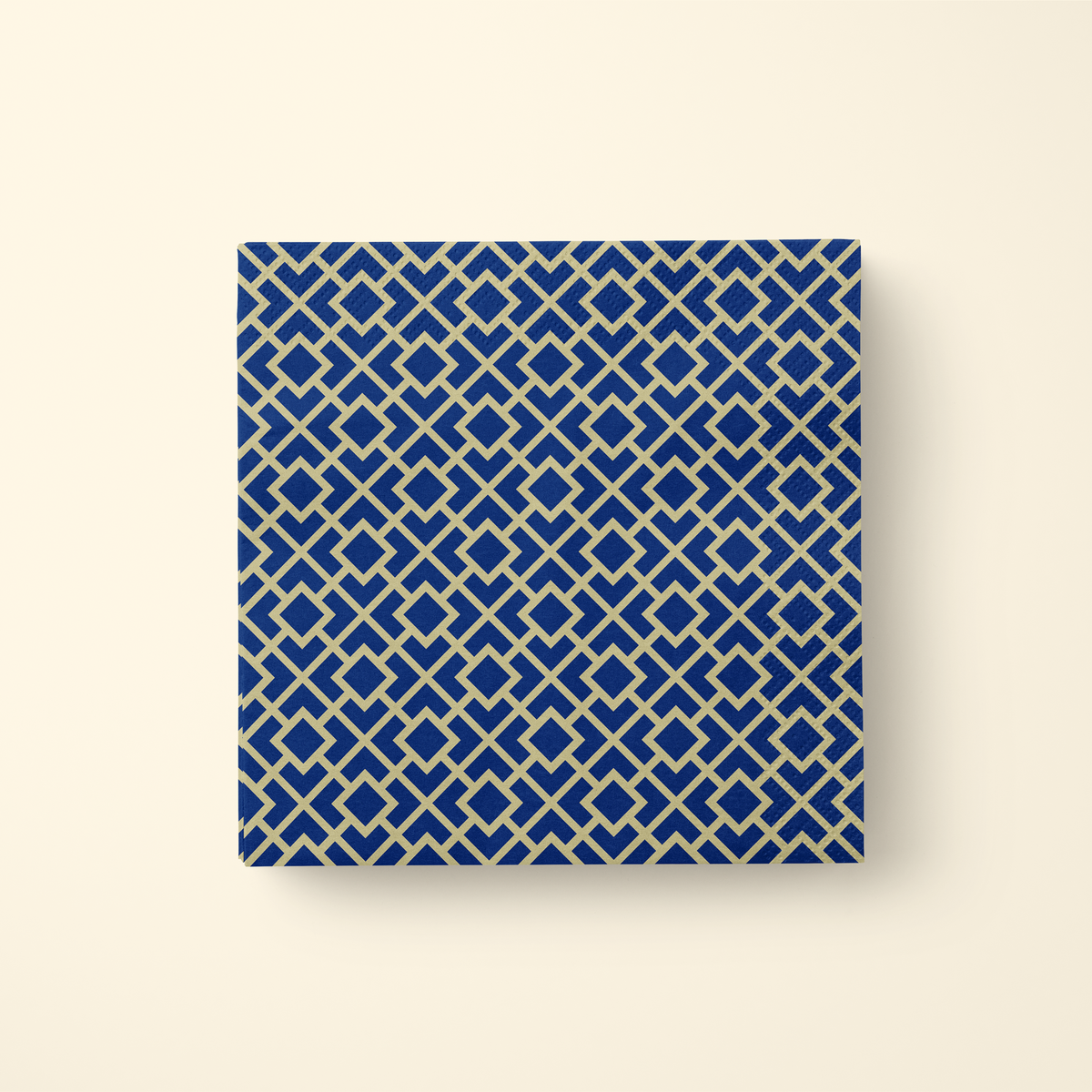 La Chinoiserie Cobalt Fretwork dinner napkin