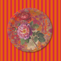 Les Fleur Crimson PartyPlate
