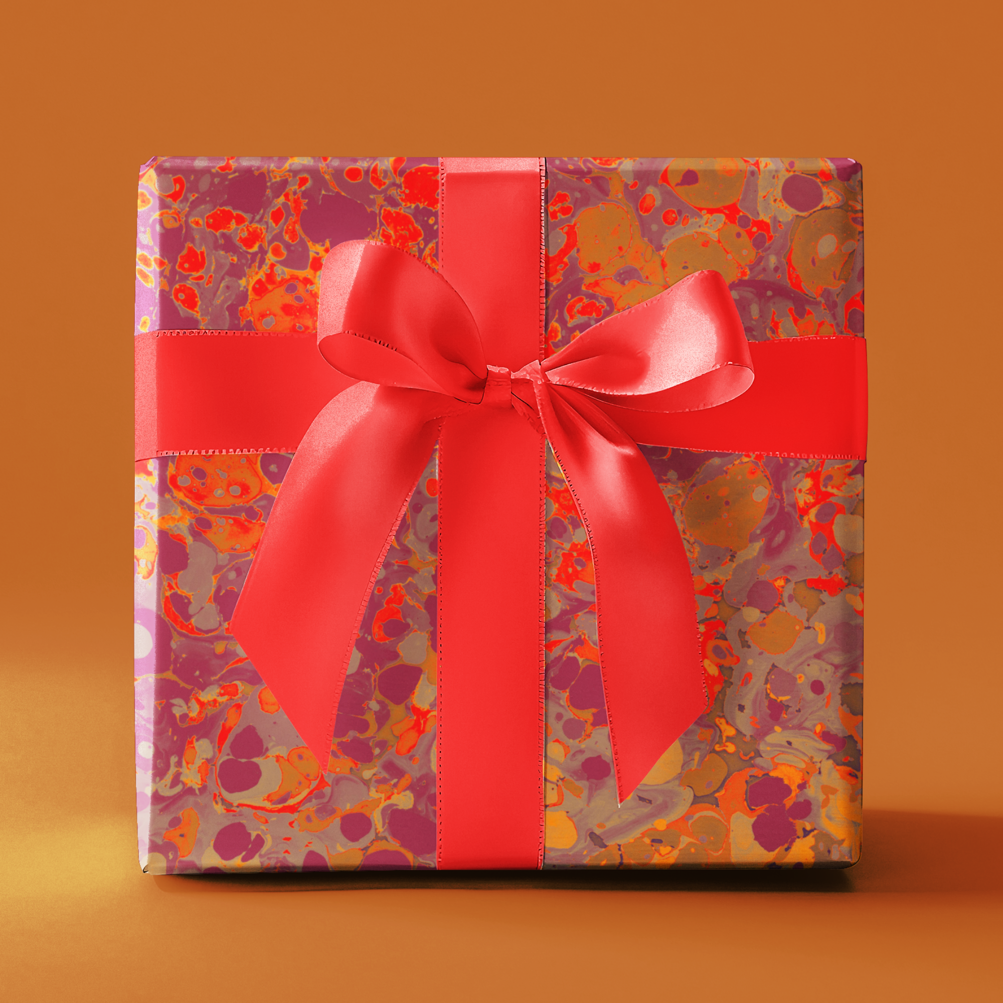 Les Fleur Chrimson Marble Gift Wrap