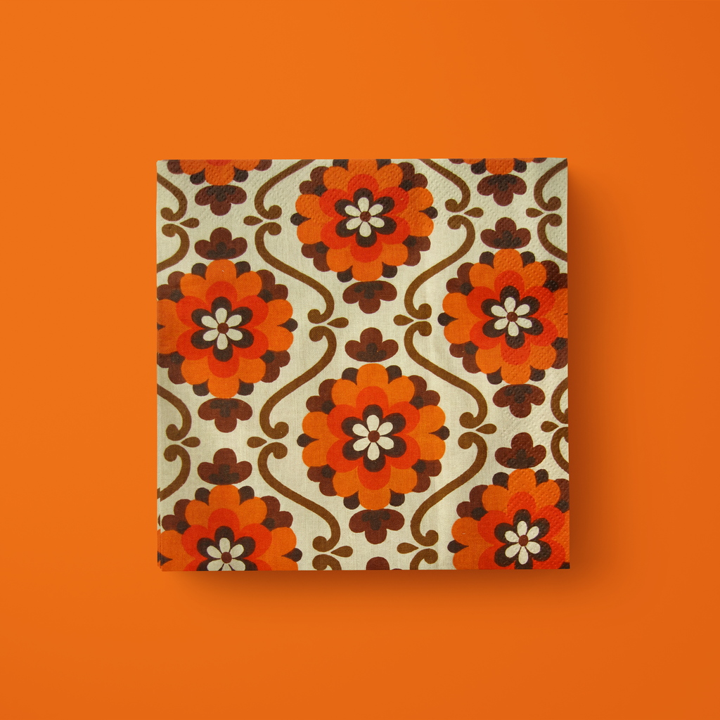Flower Power Paper Cocktail Napkin