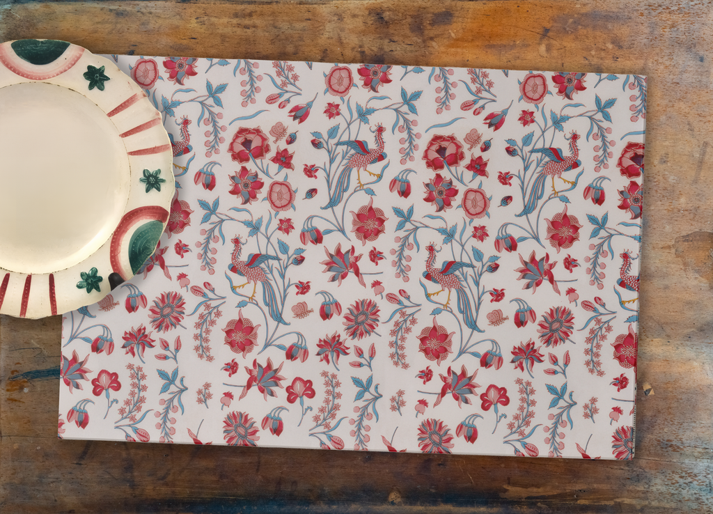 Tear Away Vintage Floral Paper Party Placemat