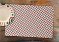 Tear Away Vintage Geometric Paper Party Placemat